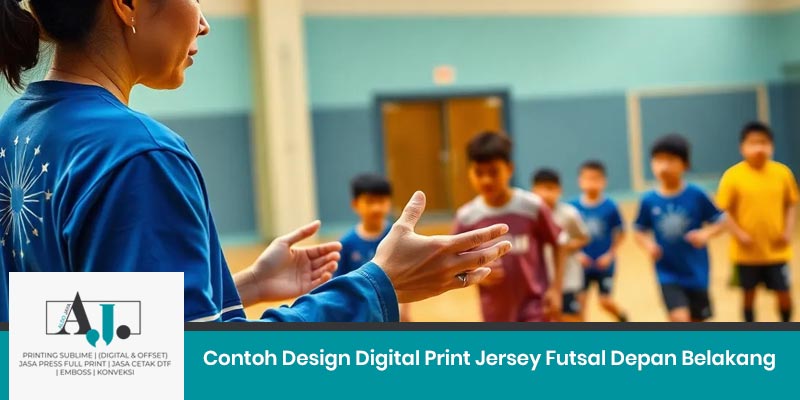 Contoh Design Digital Print Jersey Futsal Depan Belakang