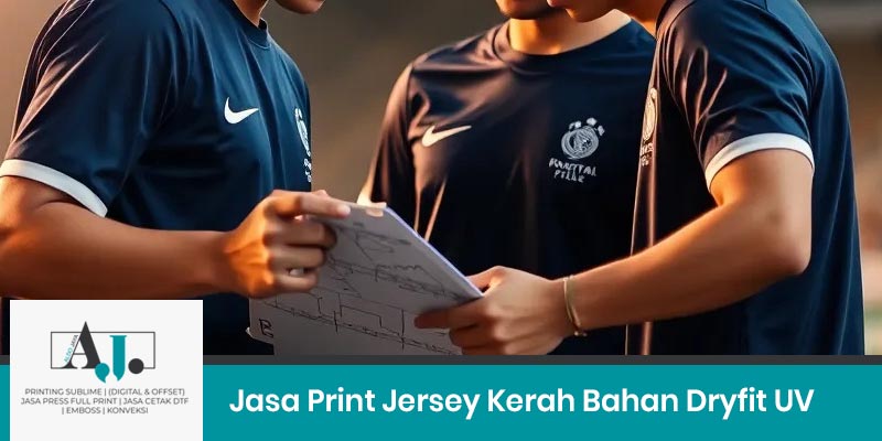 Jasa Print Jersey Kerah Bahan Dryfit UV